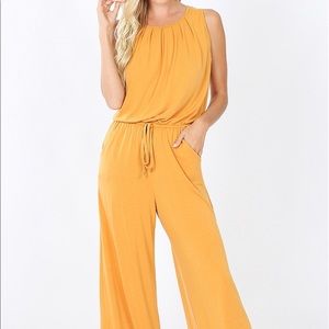 Ash Mustard Jumpsuit